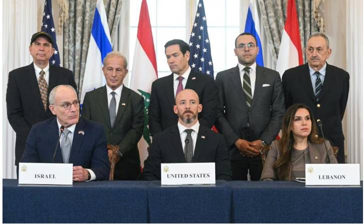 Lebanon, Israel and US sign trilateral framework pact