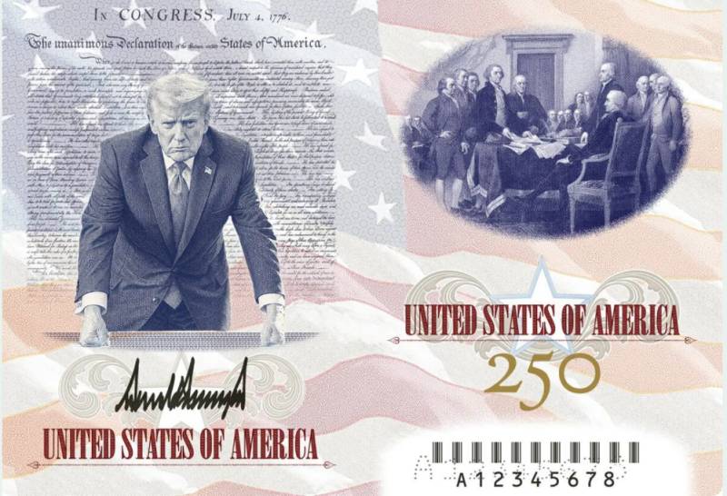 Trump unveils new US passport -- with picture of himself