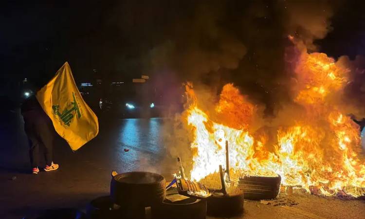 Hezbollah supporters take to streets of Beirut to protest Israel deal
