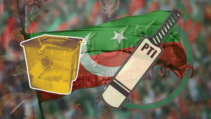 PTI's right to contest under party name, symbol in AJK polls on hold