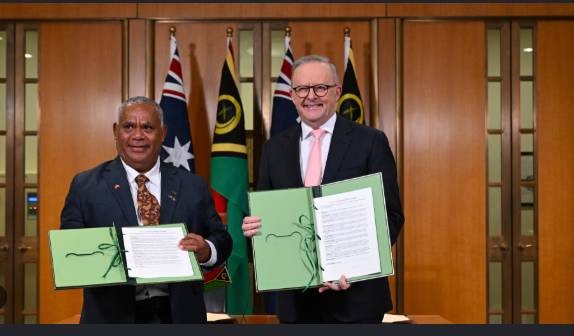 China warns Australia against 'geopolitical games' after Vanuatu security deal
