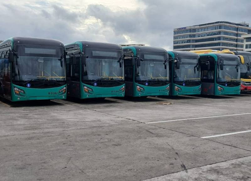 52 new buses for Peshawar BRT ready for shipment to Pakistan