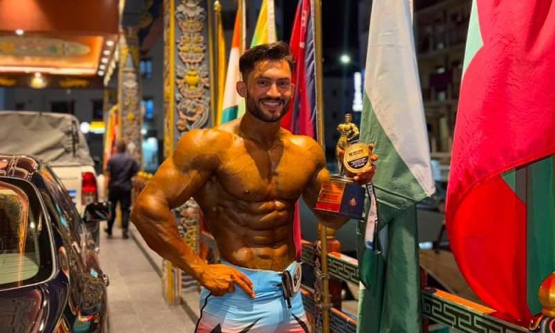 Syed Bilal Agha wins gold medal at South Asia Bodybuilding Championship