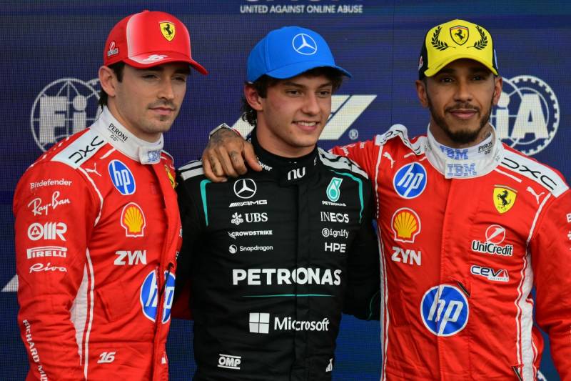Antonelli takes pole position for British Grand Prix