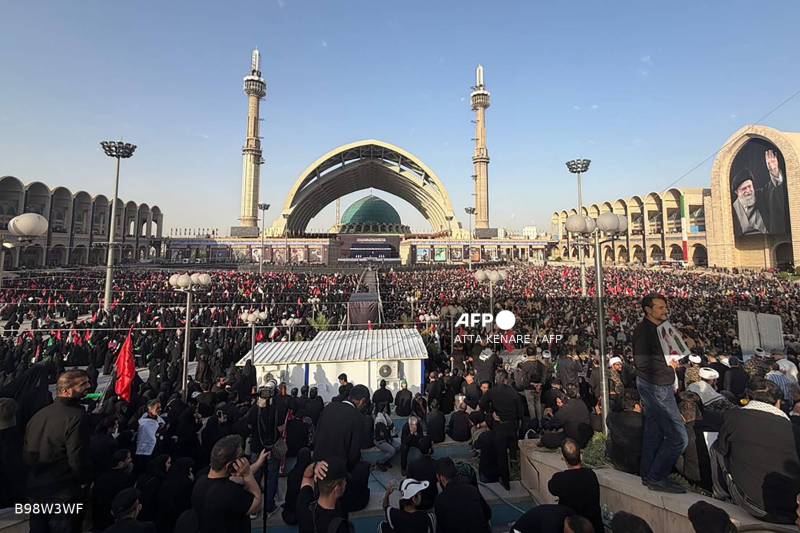 Vast crowds throng Tehran for Ali Khamenei funeral ceremonies