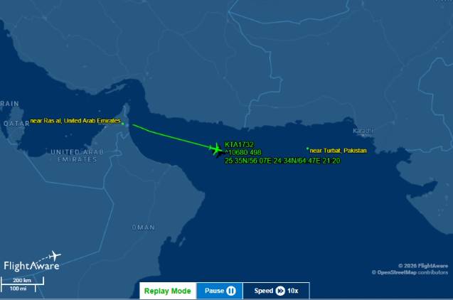 Pakistani cargo plane crashes near Ormara; 5 crew members missing