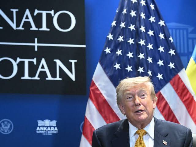 Trump tempers fury to end NATO summit on high note