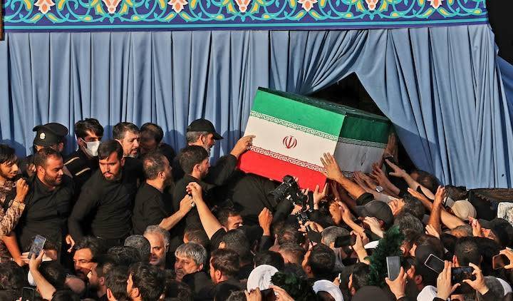 Fighter jet escorts Ali Khamenei coffin to final burial in Mashhad