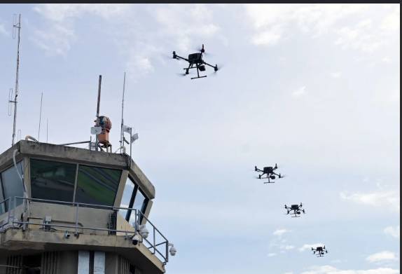 Guerrilla drone attack injures three at Colombia airport