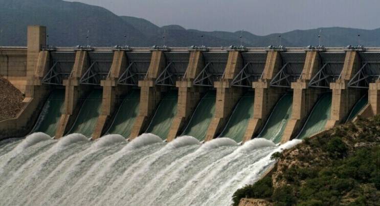 Water level rises in Indus River after Tarbela Dam spillways opened
