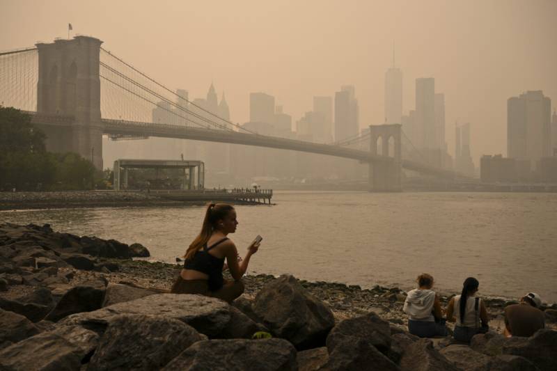 Wildfire smoke engulfs millions in US ahead of World Cup final