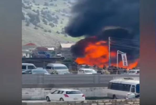 Fire erupts in illegal petrol and diesel depot in Naran