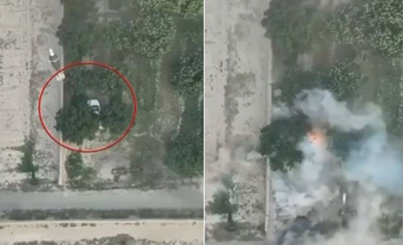 Security forces destroy explosives-laden car in Wana
