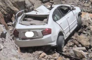 Four tourists killed after car plunges into ravine near Mansehra