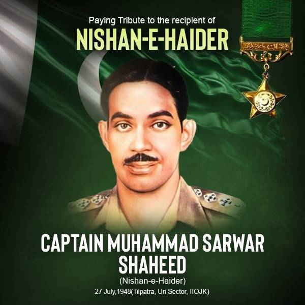 Armed forces commemorate 78th martyrdom of Captain Sarwar Shaheed