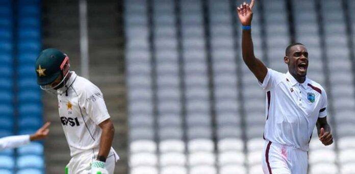Mohammad Abbas rocks West Indies after Shan Masood's century keeps Pakistan in fight