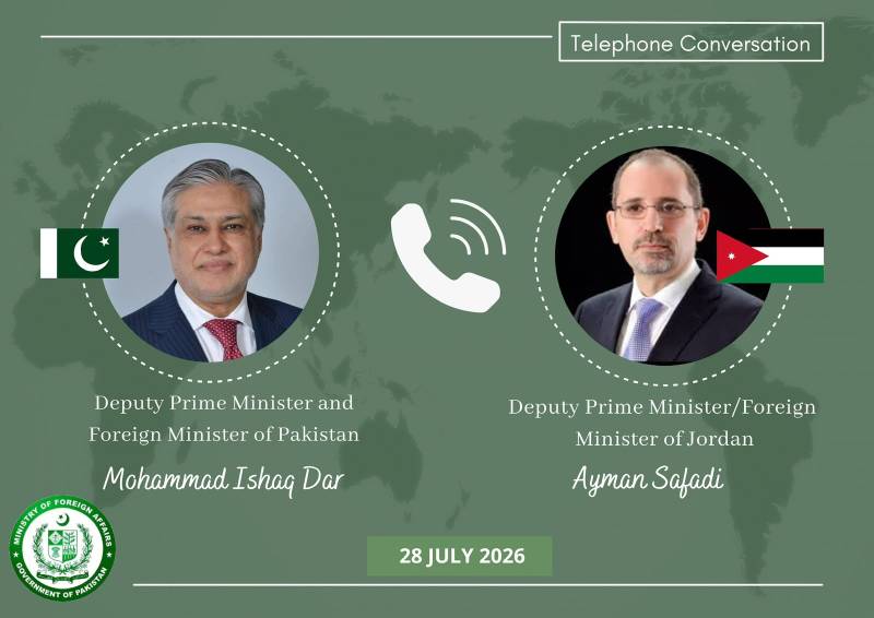 Pakistan, Jordan express deep concern over Gaza situation, call for coordinated Diplomatic Efforts