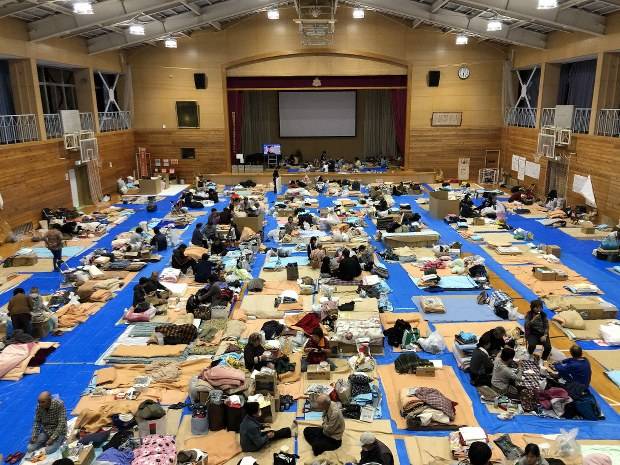 Japan says over 9,000 people in evacuation centres after quake