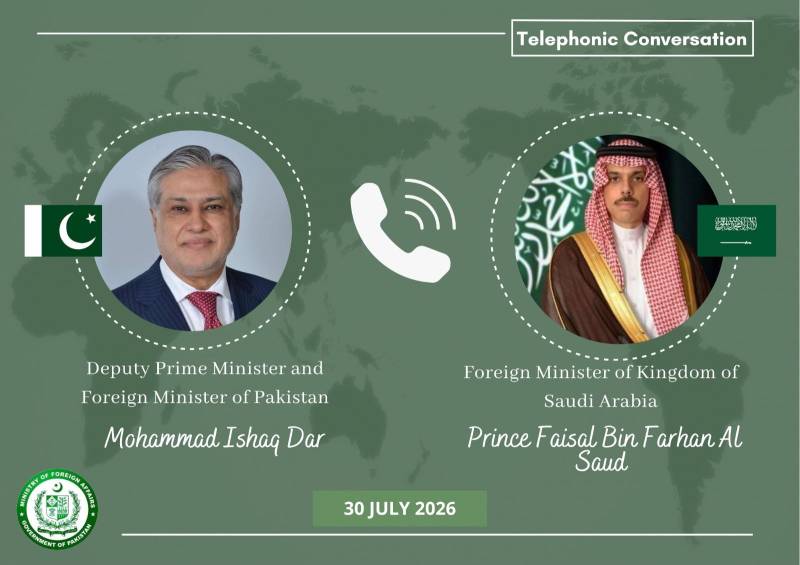 Ishaq Dar, Saudi foreign minister discuss Red Sea, Palestine situation