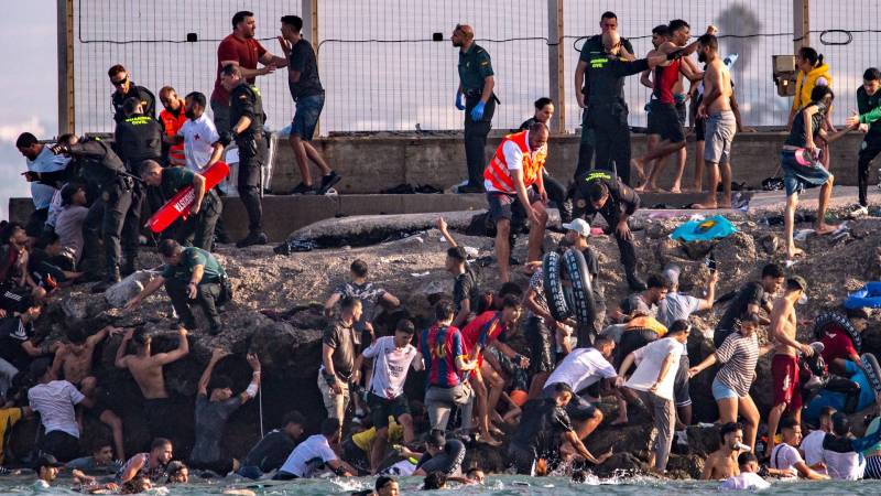 Hundreds of minors sleep rough in Ceuta migrant crisis
