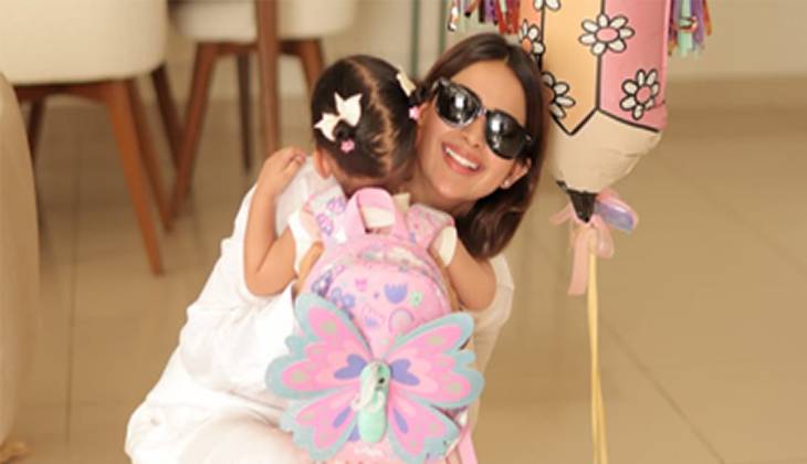 Saboor Aly gets emotional as daughter Serena starts preschool