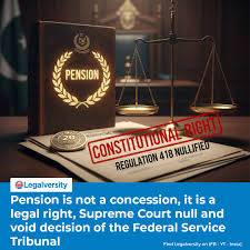 Federal Court rules denial of pension violates constitutional justice