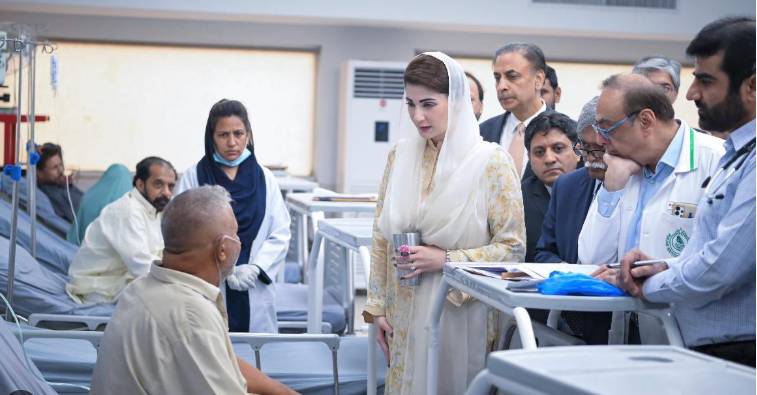 CM Maryam visits Punjab Institute of Neurosciences, inquires about patients
