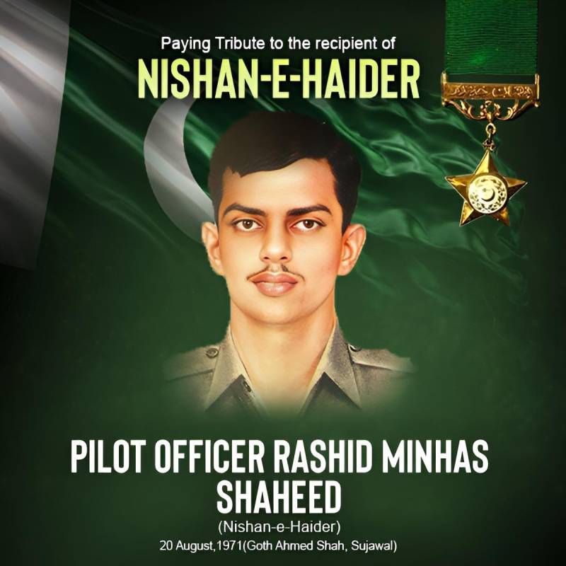 Armed forces pay tribute to Rashid Minhas on 55th martyrdom anniversary