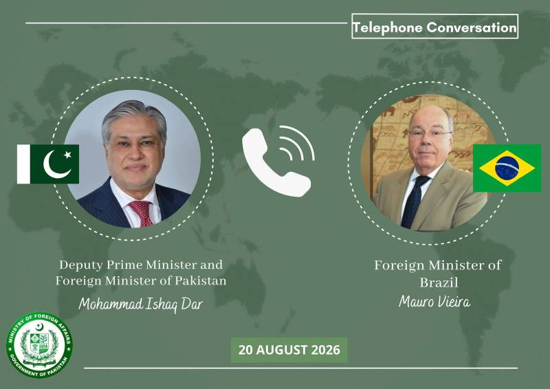 Brazilian FM lauds Pakistan's role in US-Iran mediation