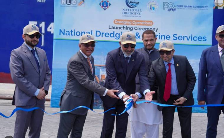 Dredging operations formally launched at Karachi Port