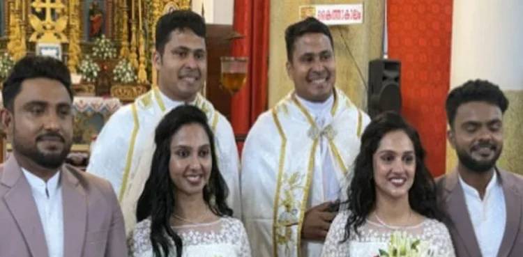 Twin couples, twin priests and twin assistants make Kerala wedding rare spectacle 