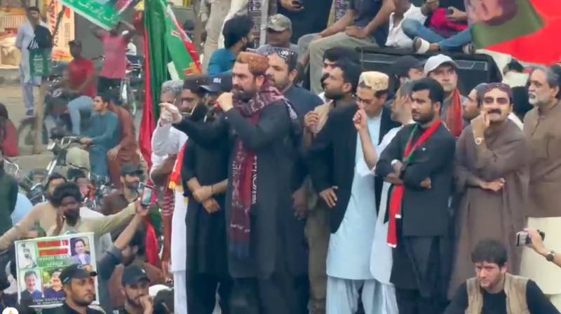 PTI leaders call for end to ‘oppression’ at Hyderabad gathering