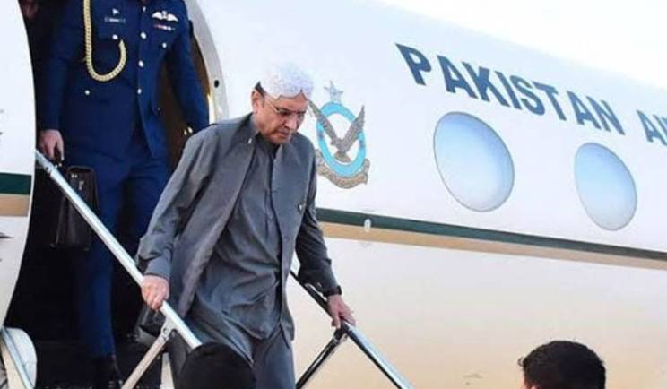 President Zardari leaves for Pakistan after medical check-up in UK