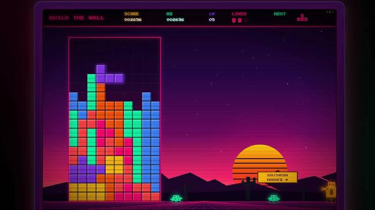 White House pulls Tetris-style 'Build the Wall' game
