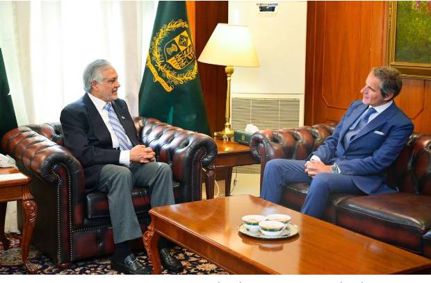 Ishaq Dar, IAEA chief calls for implementation of Islamabad MoU