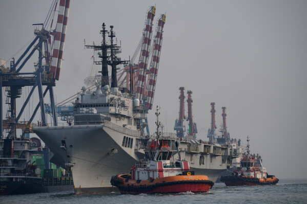 Indonesia welcomes former Italian warship as its first aircraft carrier