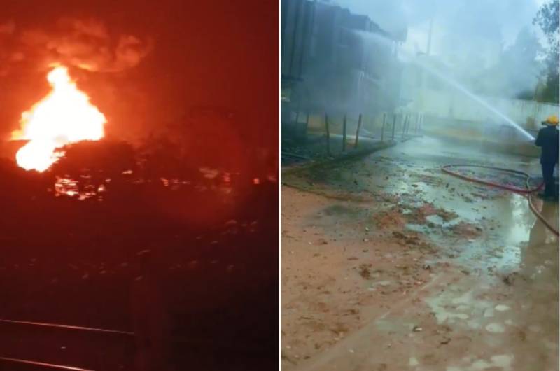 Supply disrupted as massive fire sweeps grid station in Karachi