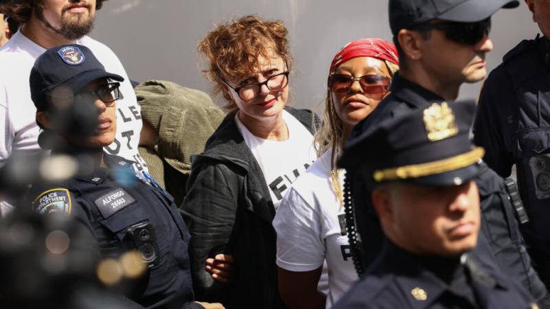 Hollywood stars among arrests in NY anti-Netanyahu protest