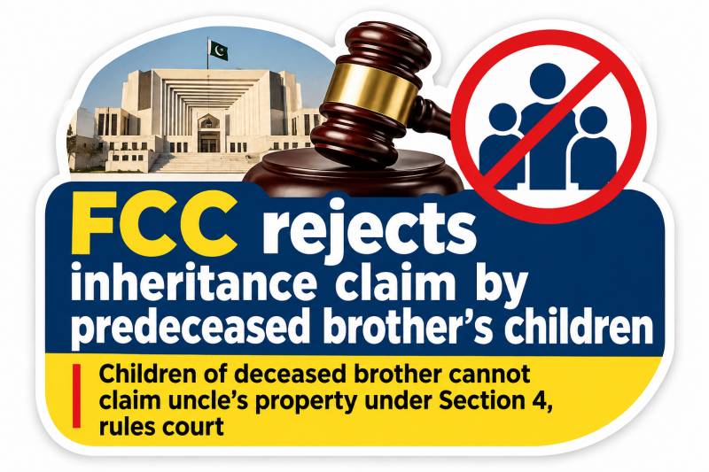 FCC rejects inheritance claim of predeceased brother’s children