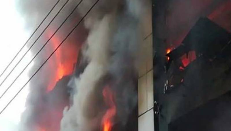 Fire erupts in prayer mat-making factory in Guranwala