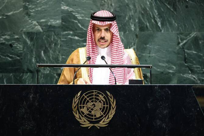 At UN, Saudi FM warns world failing to protect Gulf shipping
