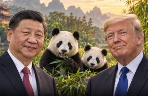 China sends two giant pandas to US