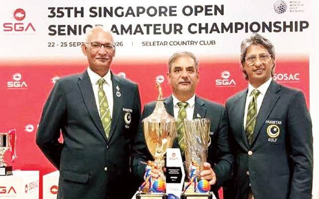 Pakistan’s golfer Ahmad Zafar Hayat wins Singapore Open Senior Amateur title