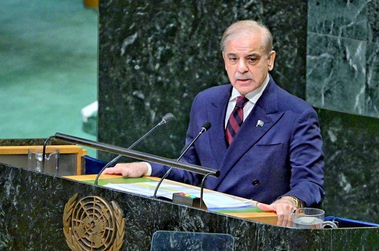 Palestine’s official account highlights PM Shehbaz’s emotional UNGA Gaza appeal