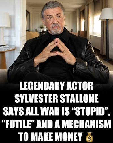 Sylvester Stallone says ‘all war is stupid’, calls it a money-making mechanism 
