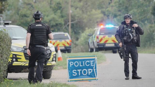 UK counter-terrorism police probe incident near air base