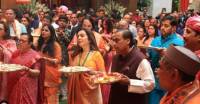 Bollywood stars gather at Ambani's residence for religious festival