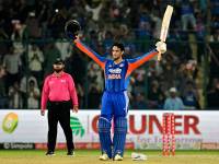 Abhishek hits fastest T20 ton as India post 221-7 against Afghanistan