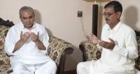 Interior Minister Mohsin Naqvi visits family of Shaheed Captain Hamza Akram