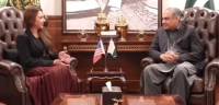 Mohsin Naqvi, US Chargé d’Affaires Natalie Baker discuss security ties in Islamabad